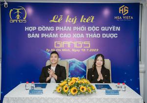 HSA VISTA CHÍNH THỨC TRỞ THÀNH NPP ĐỘC QUYỀN CAO XOA THẢO DƯỢC GIANG’S