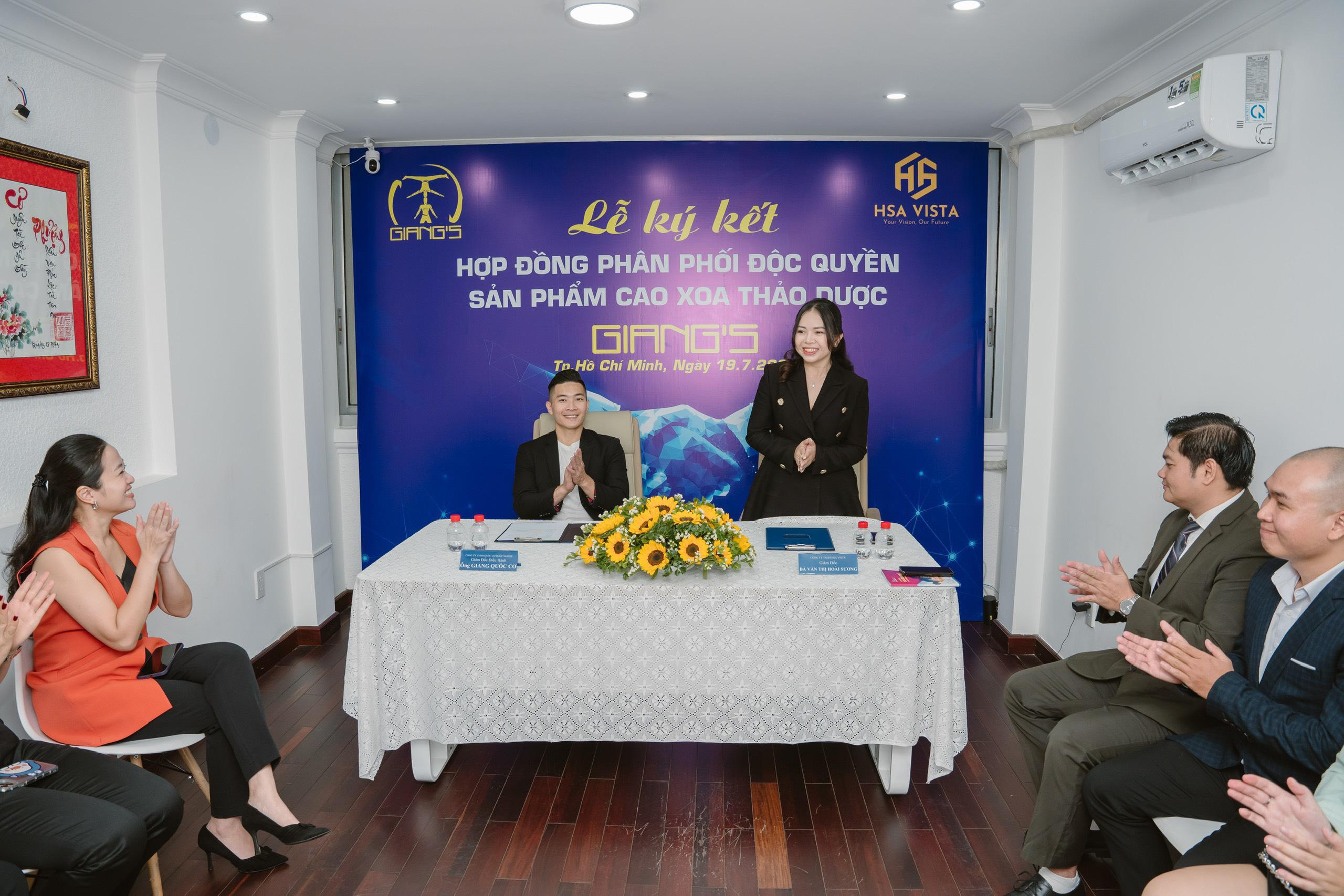 HSA VISTA CHÍNH THỨC TRỞ THÀNH NPP ĐỘC QUYỀN CAO XOA THẢO DƯỢC GIANG’S