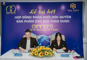 HSA VISTA CHÍNH THỨC TRỞ THÀNH NPP ĐỘC QUYỀN CAO XOA THẢO DƯỢC GIANG’S