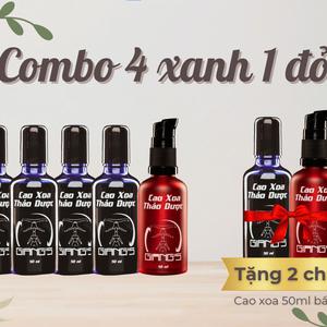 Combo 4 Cao xoa thảo dược Giang's chuyên dùng cho Cổ Vai-Gáy và 1 Hiệu quả nhanh - Hấp thụ tốt