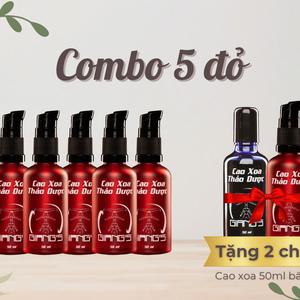 Combo 5 chai Cao xoa thảo dược Giang's Hiệu quả nhanh-Hấp thụ tốt