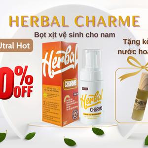  HERBAL CHARME (UTRAL HOT) (Bọt xịt Vệ Sinh Nam; Nóng ấm)