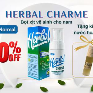 HERBAL CHARME (NORMAL) (Bọt  xịt Vệ Sinh Nam; Ấm Nóng Nhẹ)