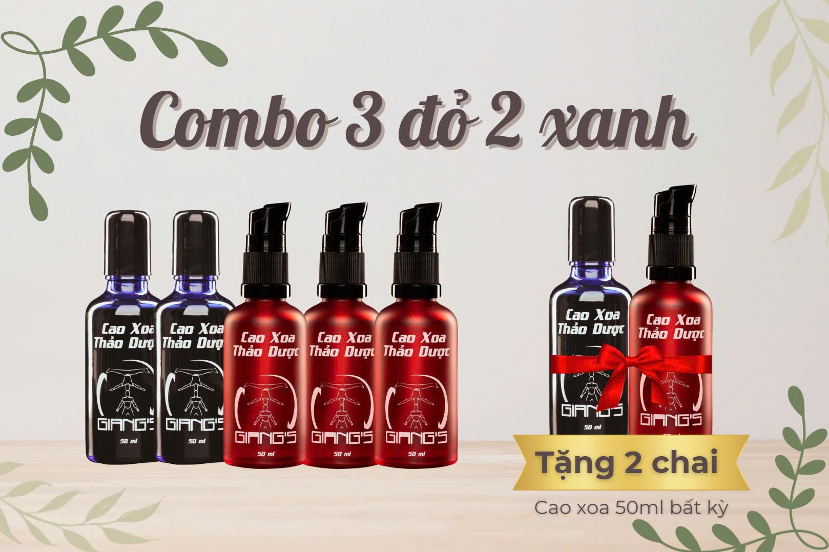 Combo  3 Hiệu quả nhanh - Hấp thụ tốt và 2 Cao xoa Cổ Vai-Gáy 