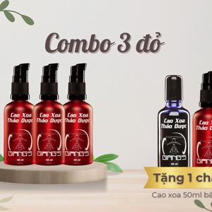 Combo 3 chai Cao xoa Thảo dược Giang's Hiệu quả nhanh Hấp thụ tốt