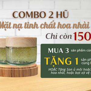 COMBO 2 HŨ MẶT NẠ TINH CHẤT HOA NHÀI 50GR