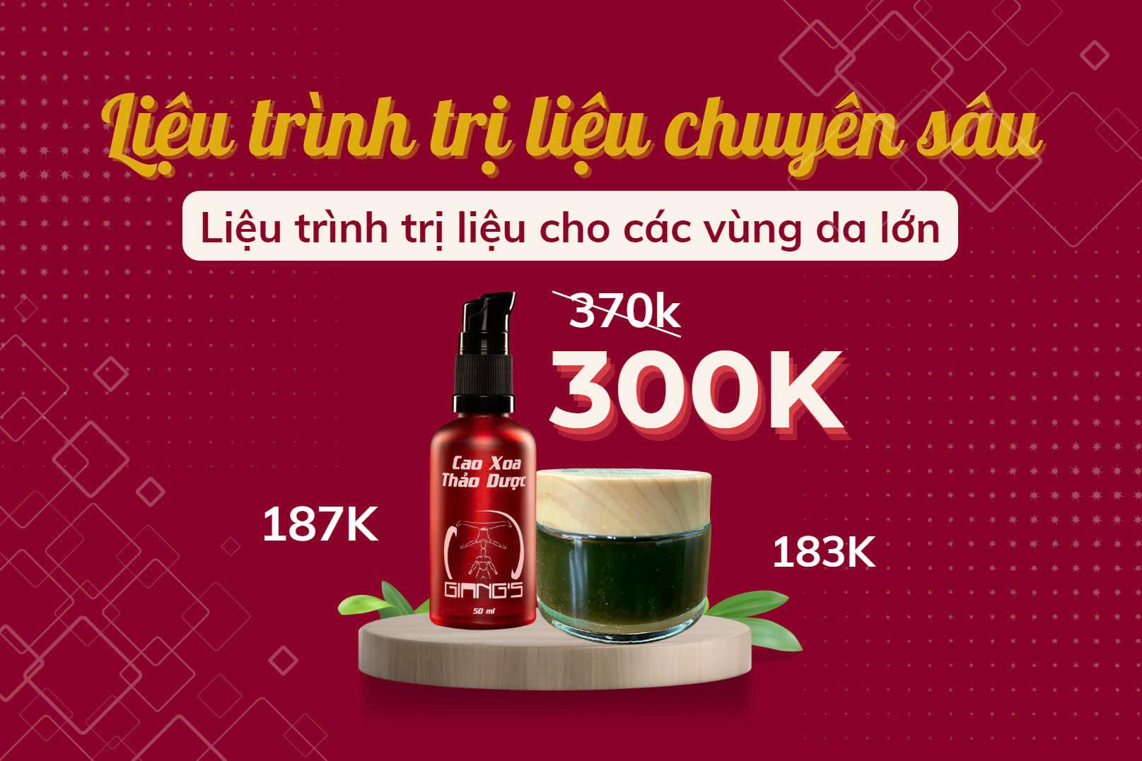 Combo Trị liệu chuyên sâu cho vùng da lớn