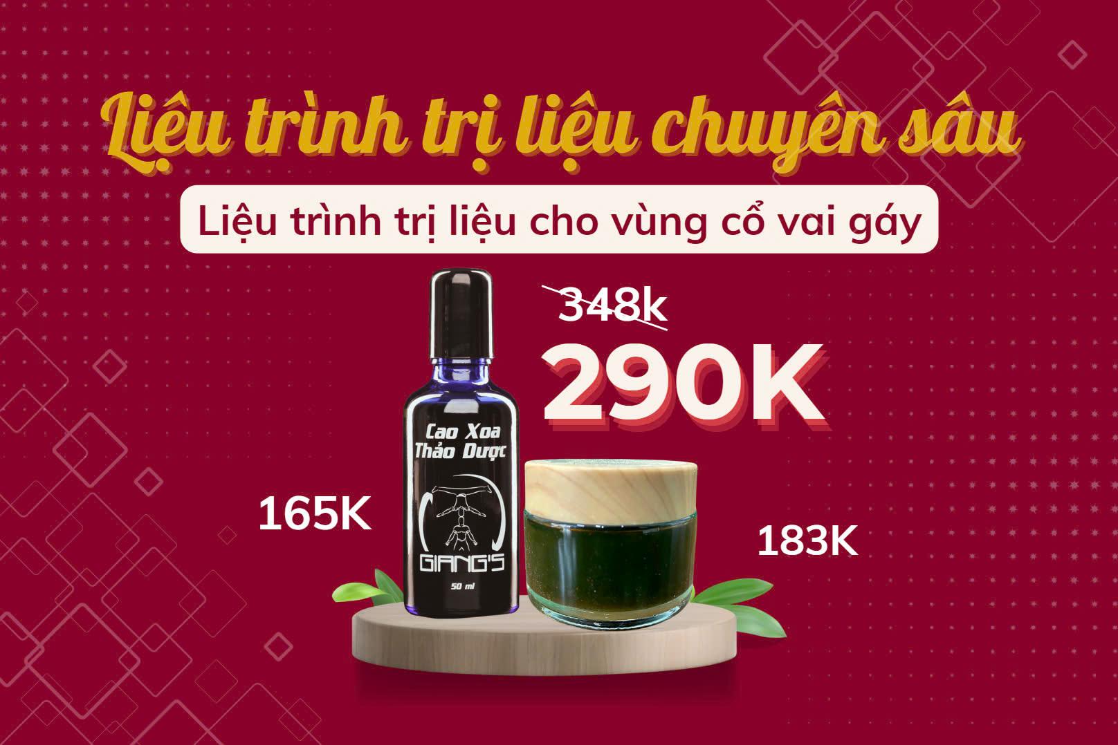 Combo Trị liệu chuyên sâu cho cổ vai gáy 