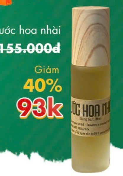 Nước hoa  nhài 10ml