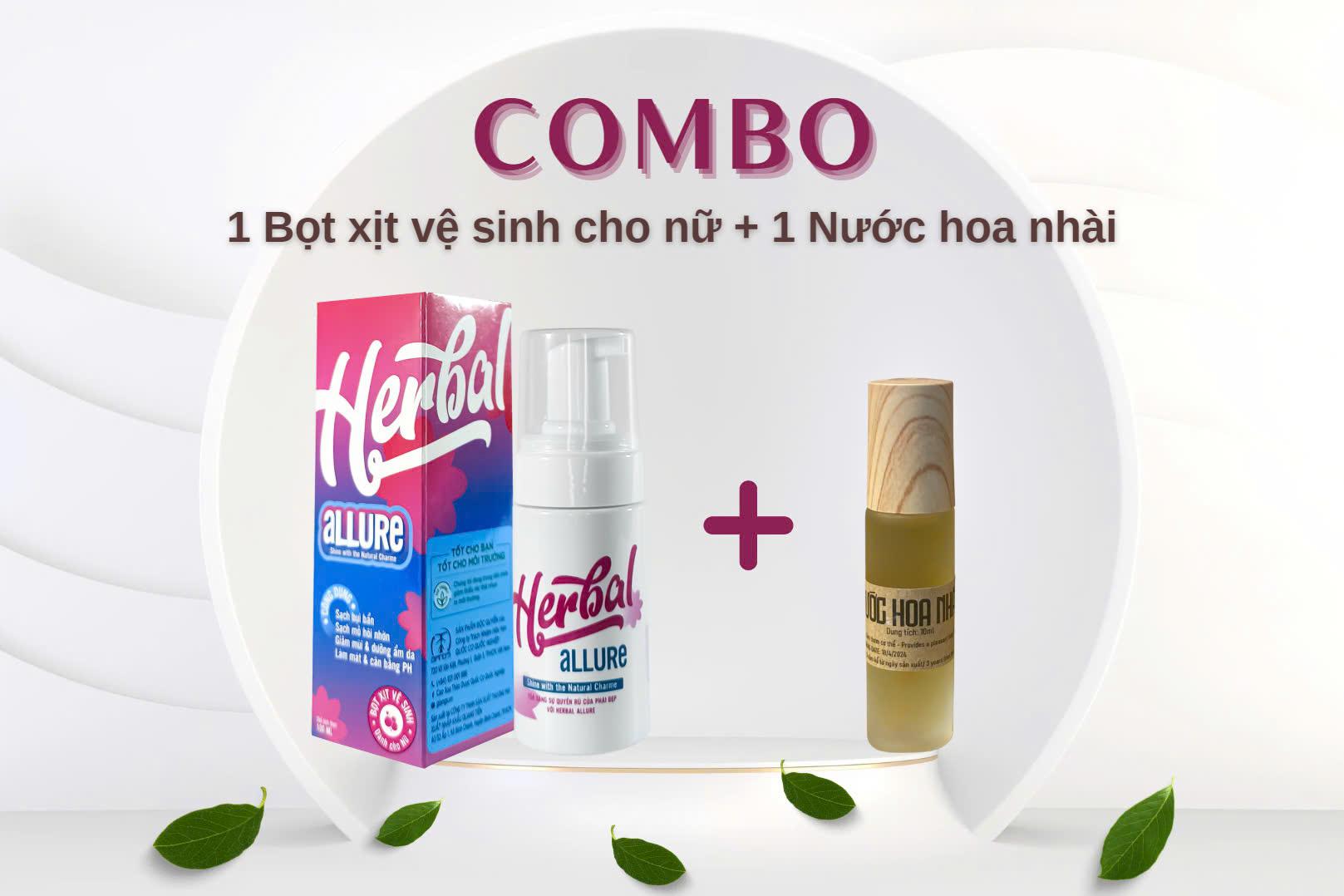 COMBO BỌT XỊT VỆ SINH NỮ- NƯỚC HOA NHÀI