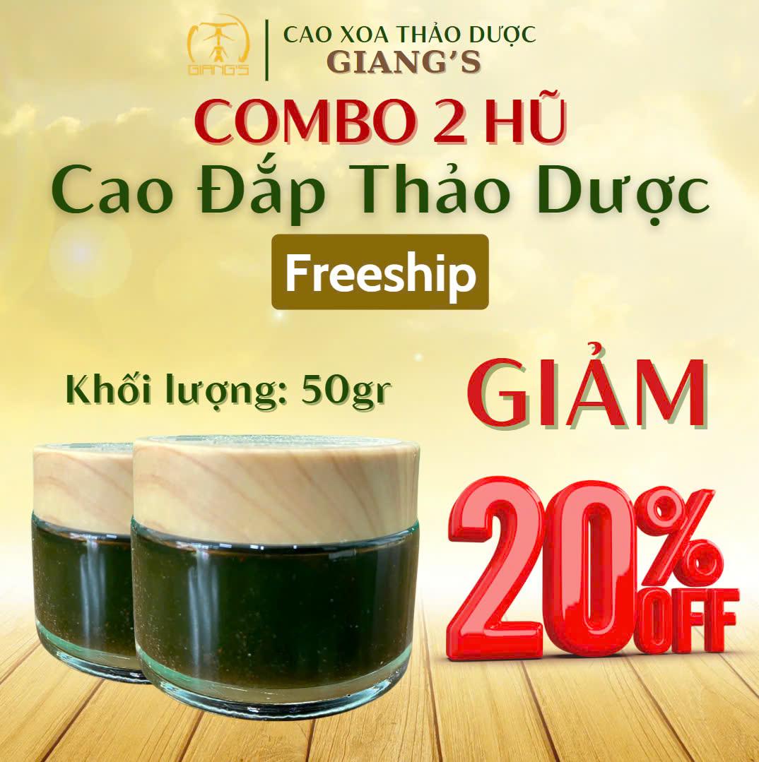 Combo 2 hũ Cao đắp thảo dược (hũ 50gr)