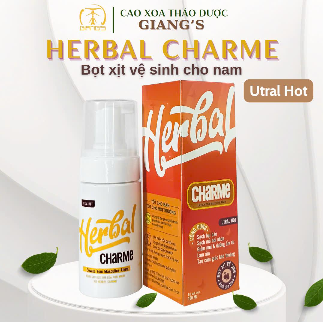  HERBAL CHARME (UTRAL HOT) (Bọt xịt Vệ Sinh Nam; Nóng ấm)