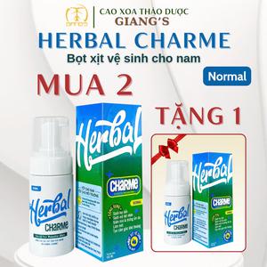   Combo bọt xịt vệ sinh: 2 chai Herbal charme (normal; nam; ấm nóng nhẹ