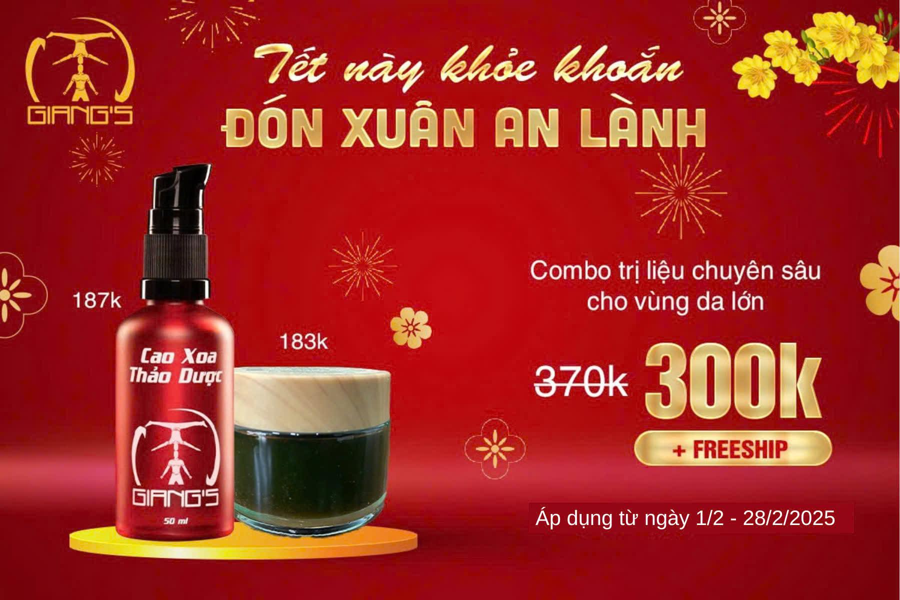 Combo Trị liệu chuyên sâu cho vùng da lớn