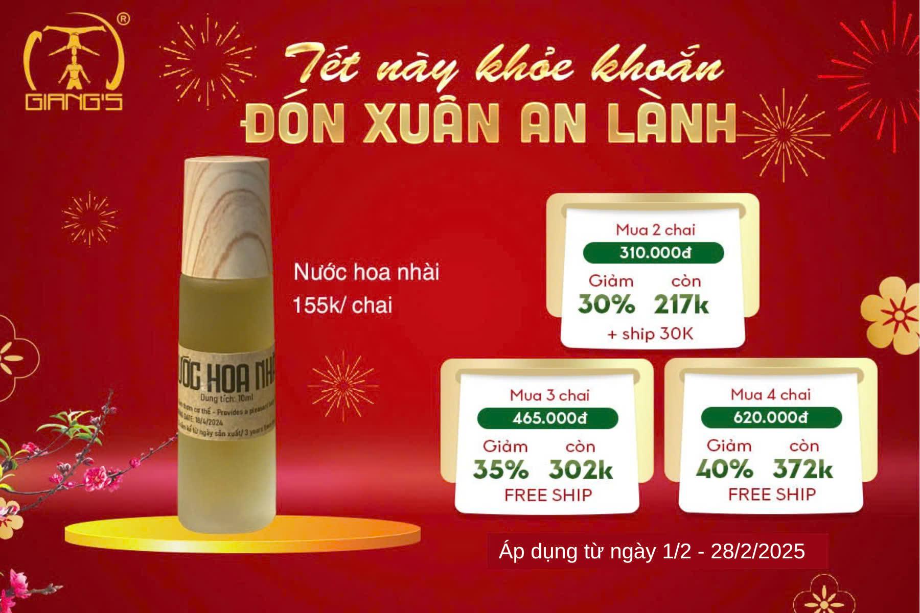 Nước hoa  nhài 10ml