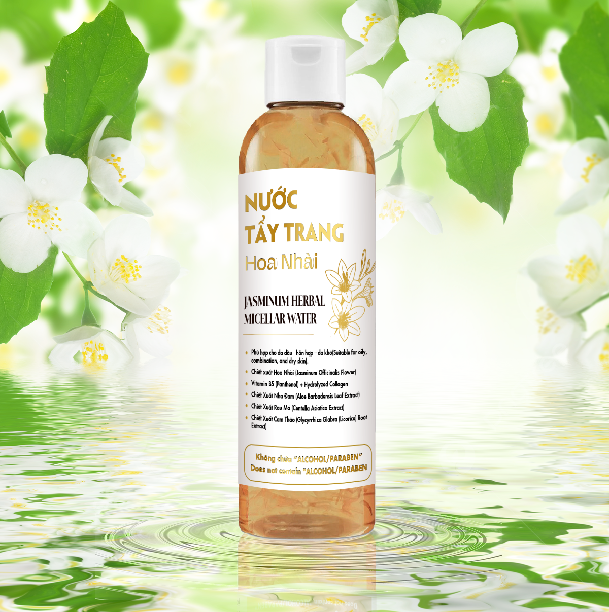 Nước Tẩy Trang Hoa Nhài (JASMINUM HERBAL MICELLAR WATER)