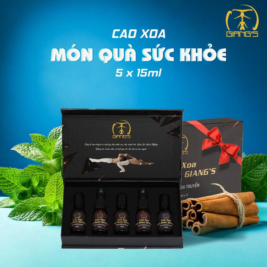  Set quà tặng 5 chai cao xoa Giangs mini 15ml