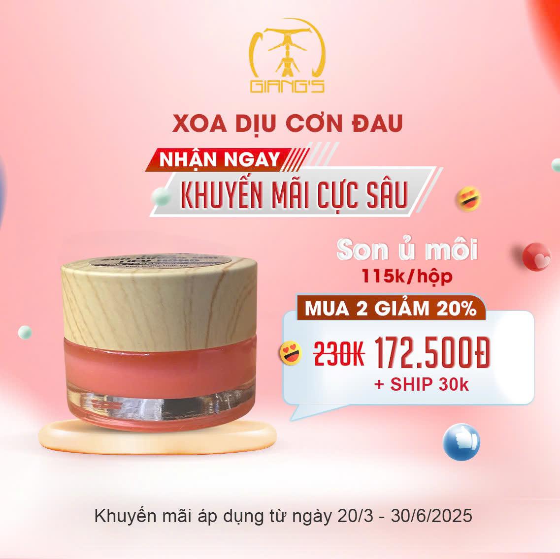 Son ủ môi tiêu hồng 