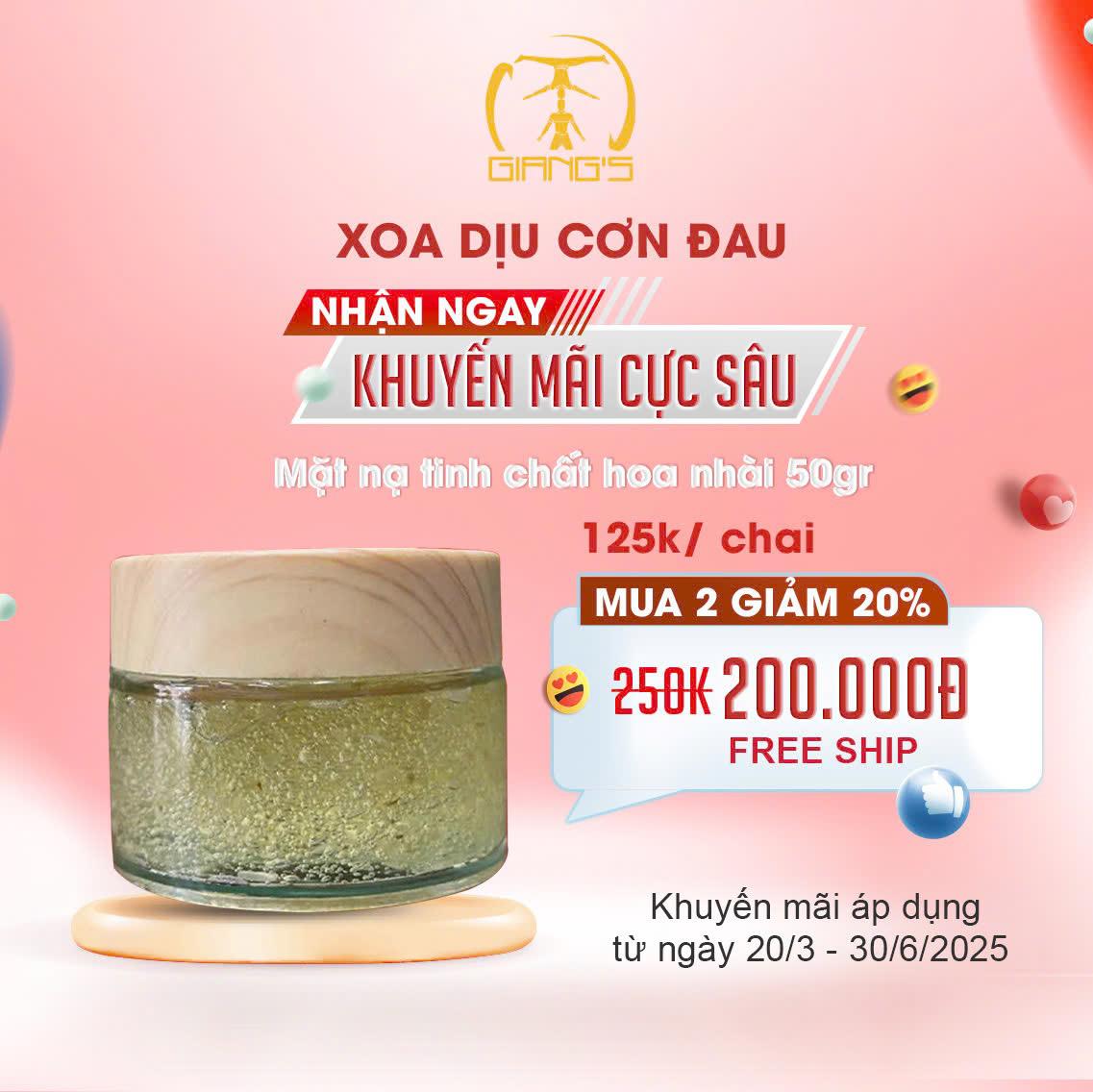 Combo 2 hũ Mặt nạ Tinh chất Hoa nhài 50gr