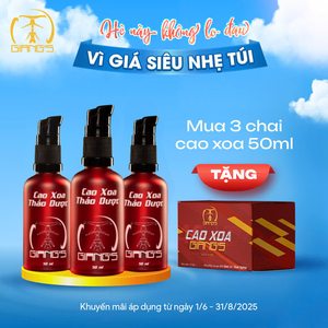 Combo 3 chai Cao xoa Thảo dược Giang's Hiệu quả nhanh Hấp thụ tốt