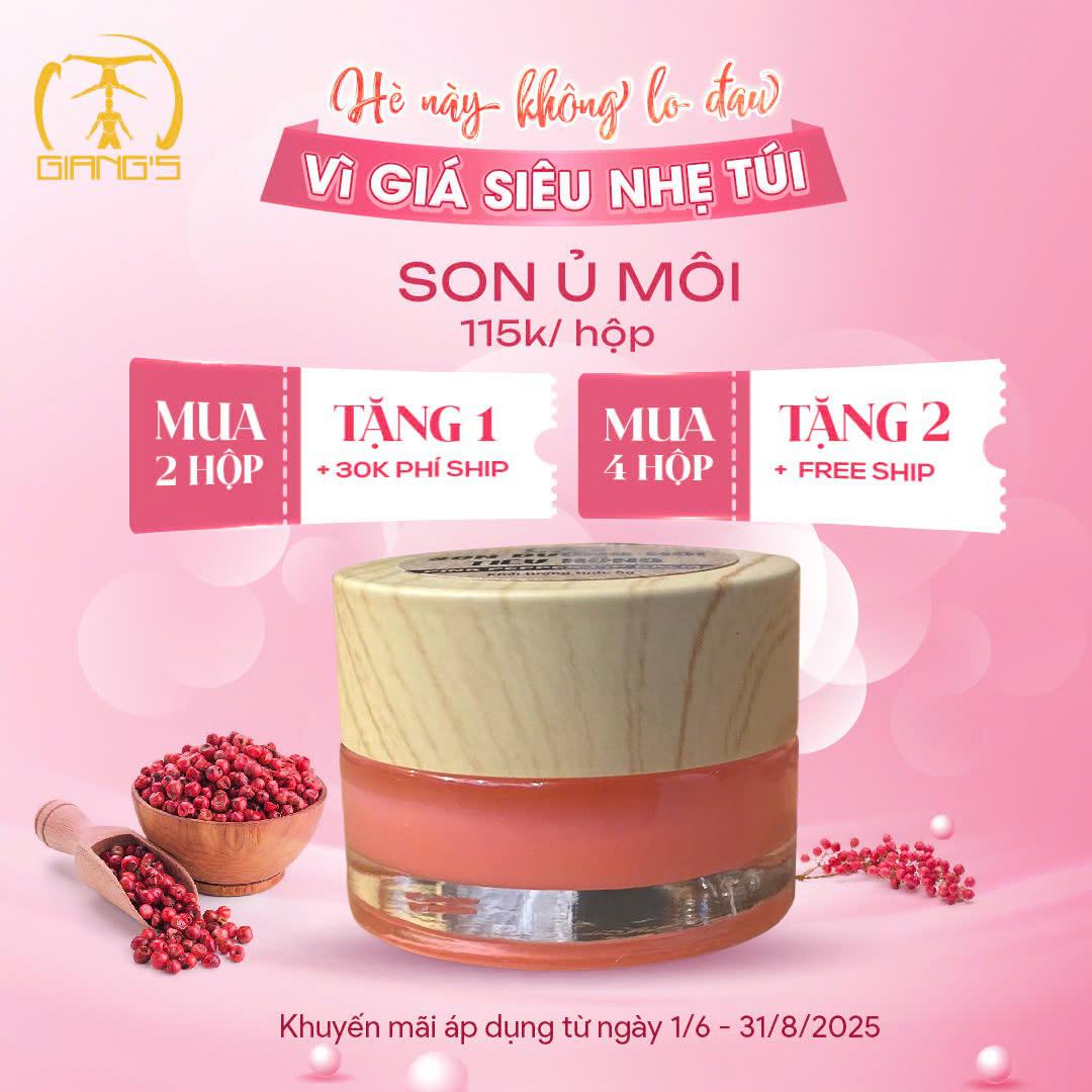 Son ủ môi tiêu hồng 