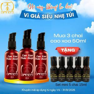 Combo 3 chai Cao xoa Thảo dược Giang's Hiệu quả nhanh Hấp thụ tốt