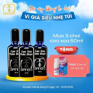 Combo 3 Cao xoa thảo dược Giang's chuyên dùng cho Cổ Vai-Gáy 
