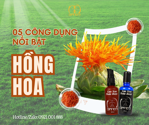 5 CÔNG DỤNG CỦA HỒNG HOA TRONG CAO XOA THẢO DƯỢC