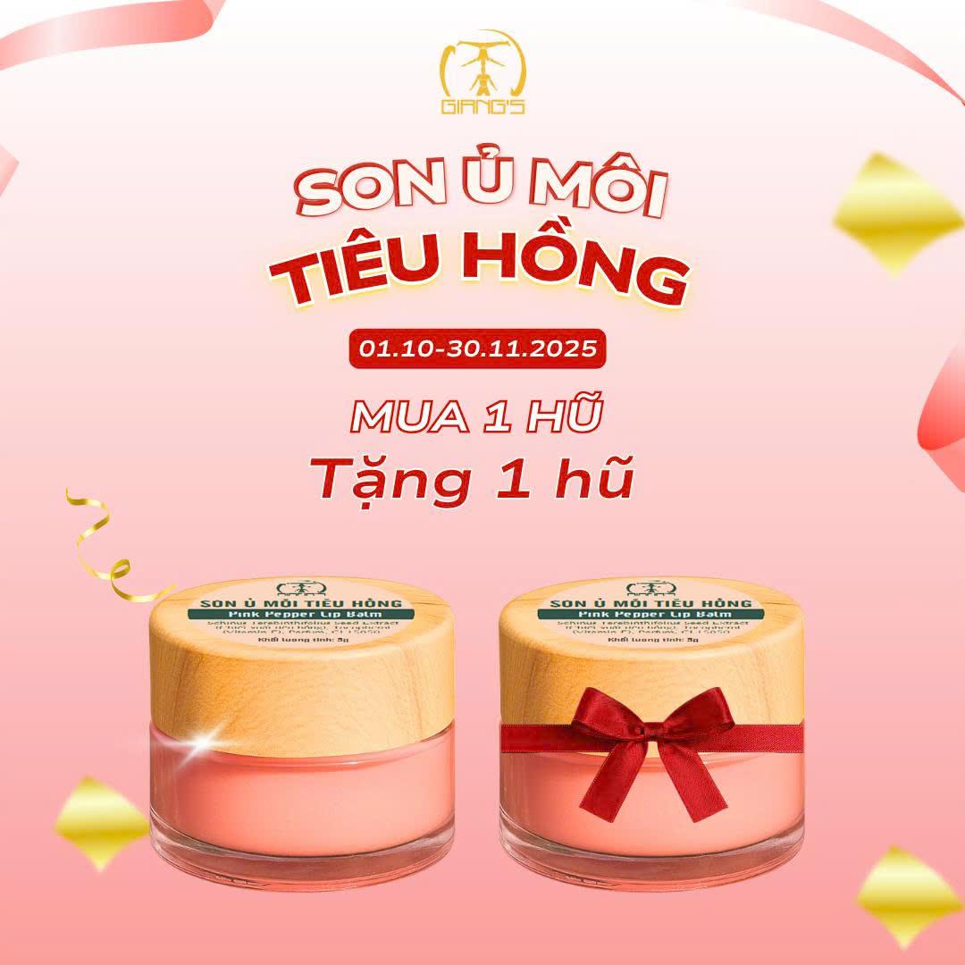 Son ủ môi tiêu hồng 