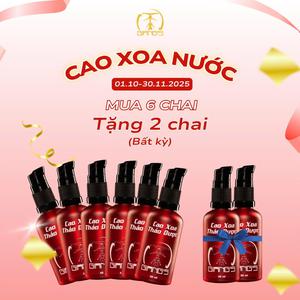 Combo 6 chai Cao xoa Thảo dược Giang's Hiệu quả nhanh Hấp thụ tốt
