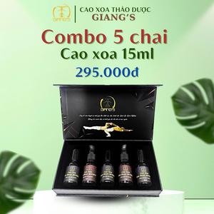 Set Quà tặng 5 Chai Cao xoa Giang's 15ml