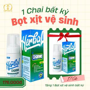 Herbal Charme (Normal) (Bọt  xịt Vệ Sinh Nam; Ấm Nóng Nhẹ)