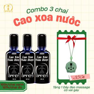 Combo 3 Cao xoa thảo dược Giang's chuyên dùng cho Cổ Vai-Gáy 