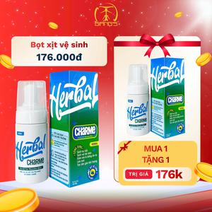 Herbal Charme (Normal) (Bọt  xịt Vệ Sinh Nam; Ấm Nóng Nhẹ)
