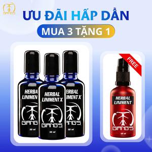 COMBO 3  CAO XOA THẢO DƯỢC CHAI HERBAL LINIMENT X
