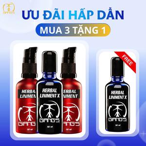 COMBO 3  CHAI  CAO XOA THẢO DƯỢC ( 2 CHAI HERBAL LINIMENT - 1  CHAI  HERBAL LINIMENT X)