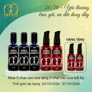 Combo 2 chai Herbal Liminent - 3 Cao xoa Herbal Liniment X