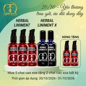 Combo 3 chai Herbal Liminent  - 2 Cao xoa Herbal Liniment X